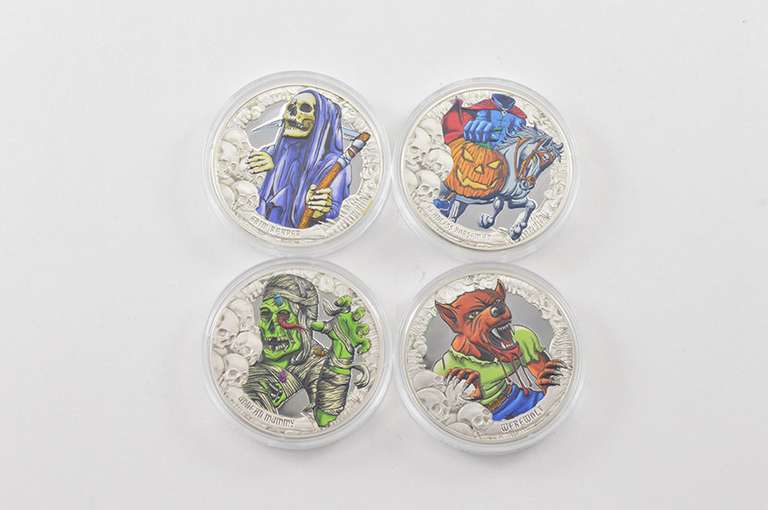 2016 Kiribati $5 25g .925 Silver Proof - 4 Coin Set - Fancy Box & COA