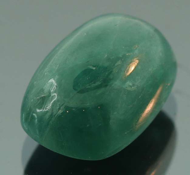 Rich sea green 8.64ct untreated Grandidierite cabochon