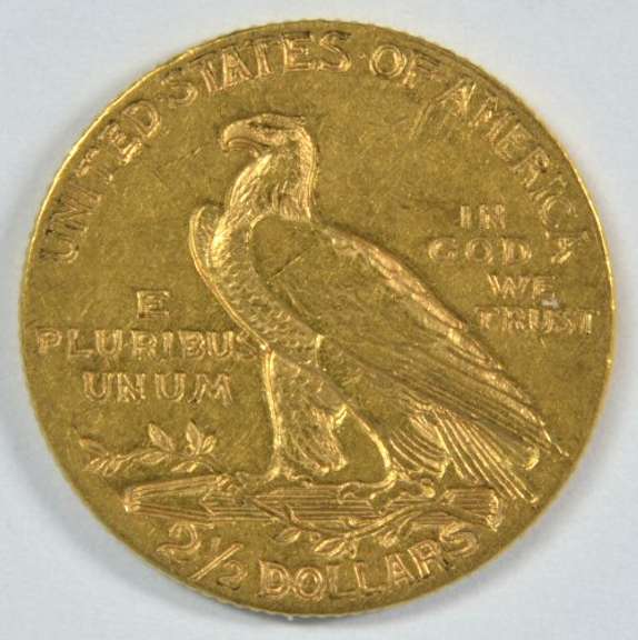 Lovely 1908 US $2.50 Indian Gold Piece