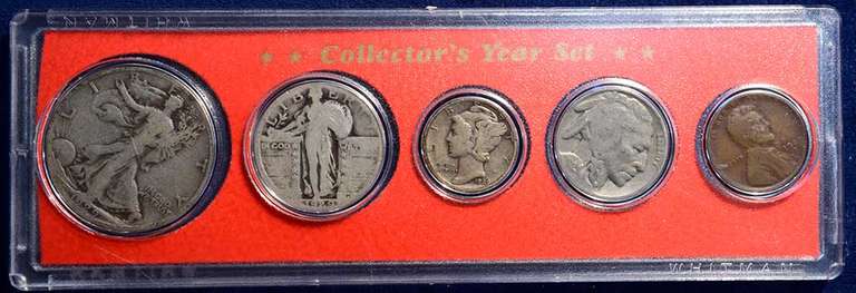 1929 Year Silver Set 5 Coin Set Circulated