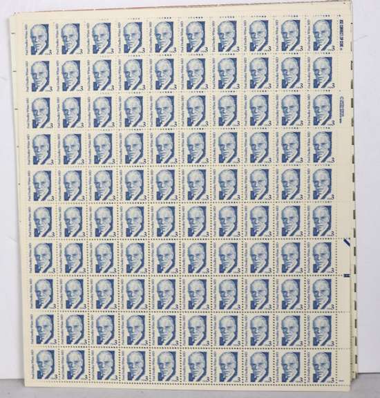 $ 83 Face Value In Mint Regular Issue 1-5 9 & 11 13 21 Cent US Sheets