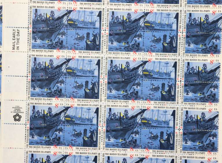 42 1976 8 Cent Boston Tea Party  Mint Sheets