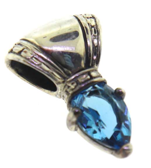 Sterling Silver Blue Topaz Pendant