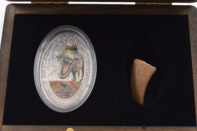 2014 Republic Of Congo 1500 Franc 2 Oz Silver Coin & Talon Set - Box