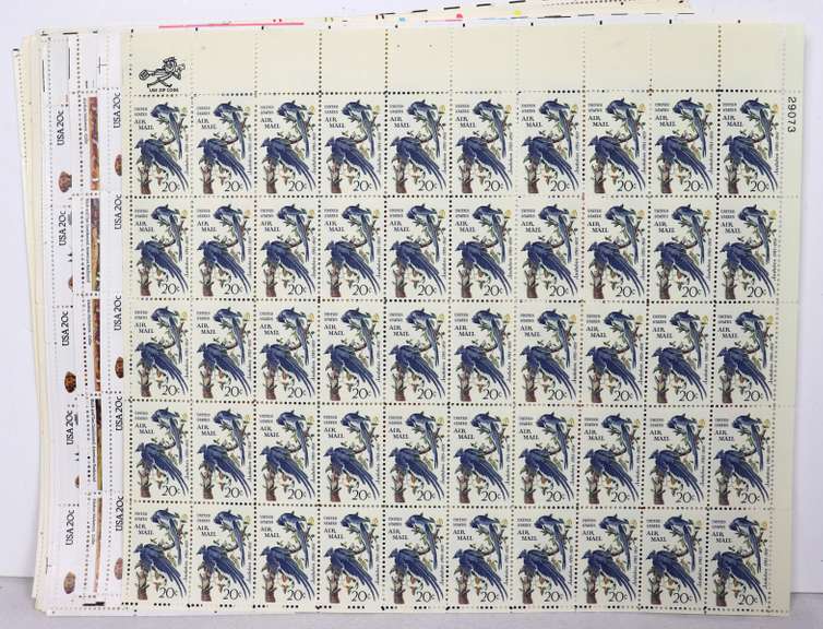 $144 Face Value In Mint  Full Gum 20 Cent US Sheets