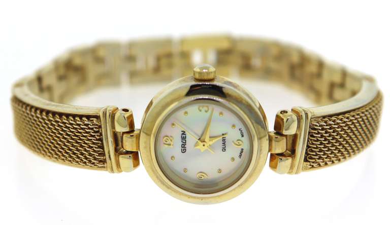 Gruen Stainless Steel Watch