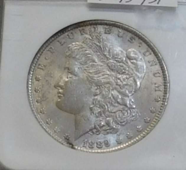 1889 Morgan Binion Sil Dol NGC