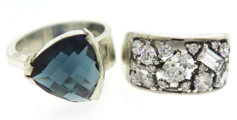 Lot of 2 Sterling Silver Rings