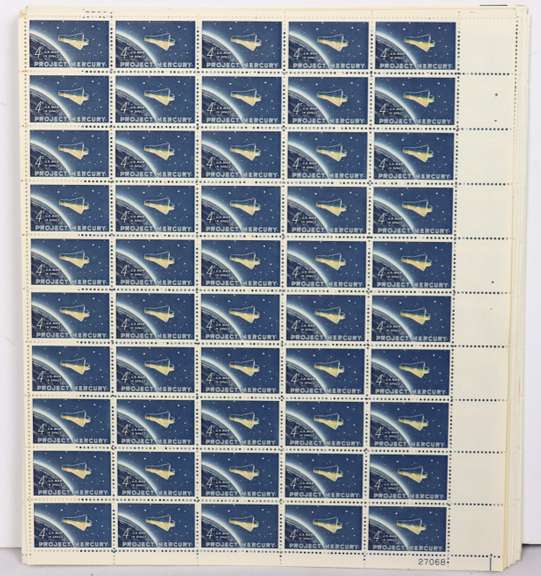 Monster Lot Of  Mint Uncancelled US Space Sheet Issues