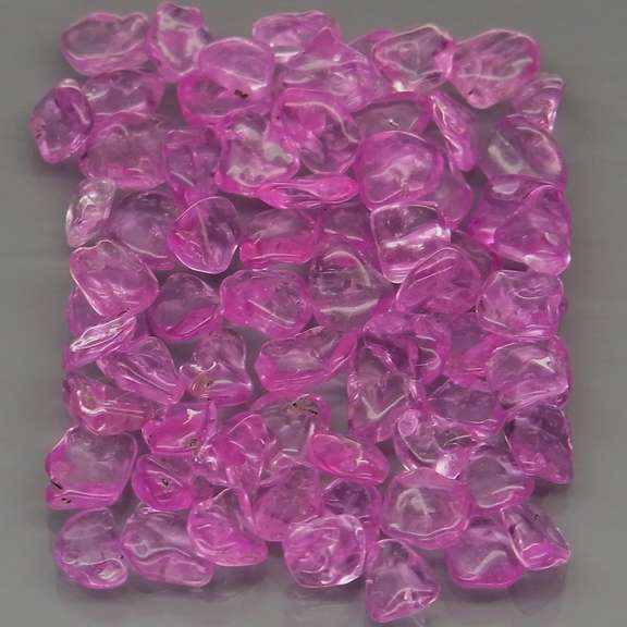 Heated only! 21.65ct rich pink Sapphire parcel