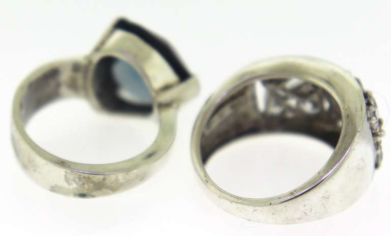 Lot of 2 Sterling Silver Rings