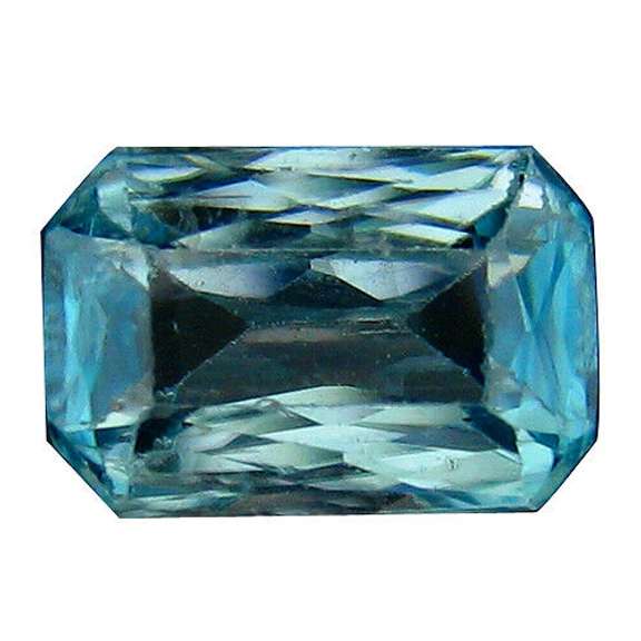 Glittering 1.28ct platinum and French blue Zircon