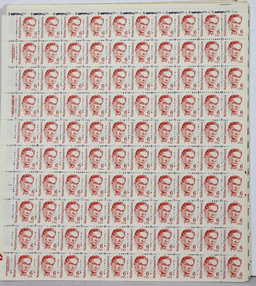 $98 Face Value In Mint Regular Issue 1-6 8 & 12 Cent US Sheets