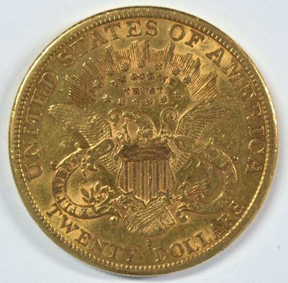 Fully struck 1895-S $20 Liberty Gold Piece. Better date