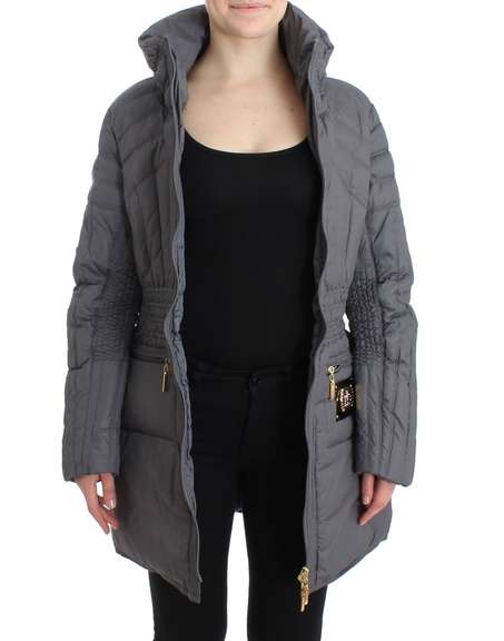 ROCCOBAROCCO  Gray Padded Down Jacket Padded Coat