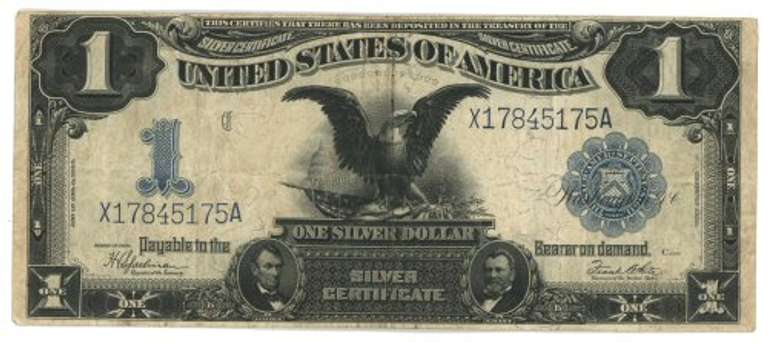 Series of 1899 Large Size $1 Black Eagle Silver Cert