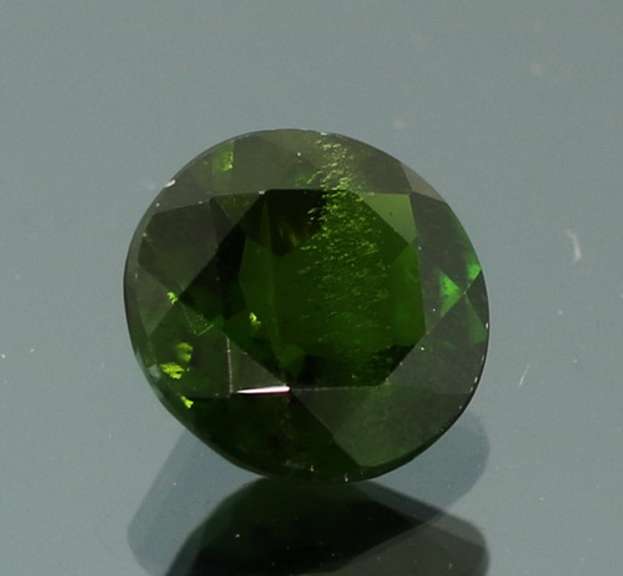 Collectors 1.23ct 7.1mm Chrome Diopside solitaire