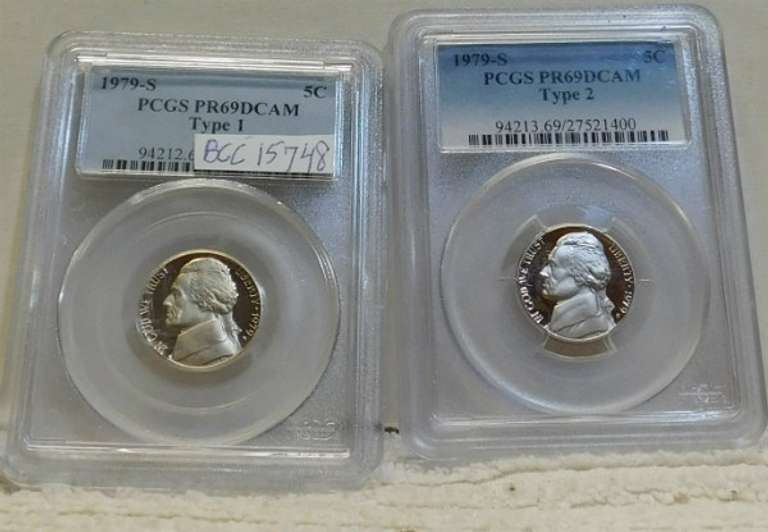 1979-S Ty 1 & Ty 2 PRF Jeff Nic PCGS PR 69 DCam