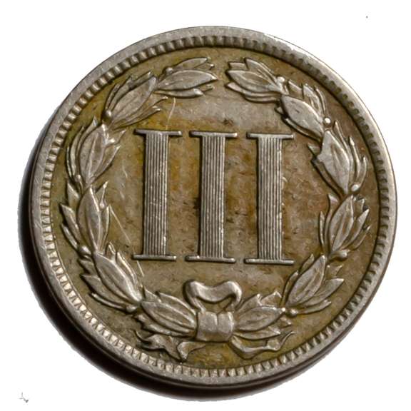 1888 Low Mintage 3 Cent Nickel