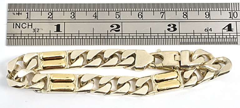 Sterling & 18k Link Bracelet
