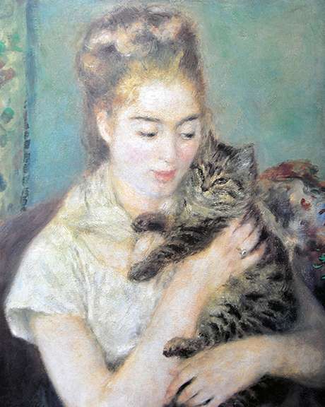 Pierre Auguste Renoir, Woman With A Cat