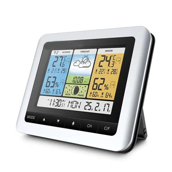 Color Wireless Weather Station Home Thermometer