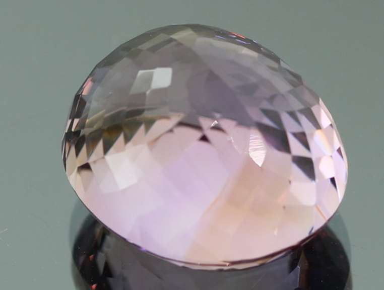 VS clarity 38.21ct unheated real Bolivian Ametrine