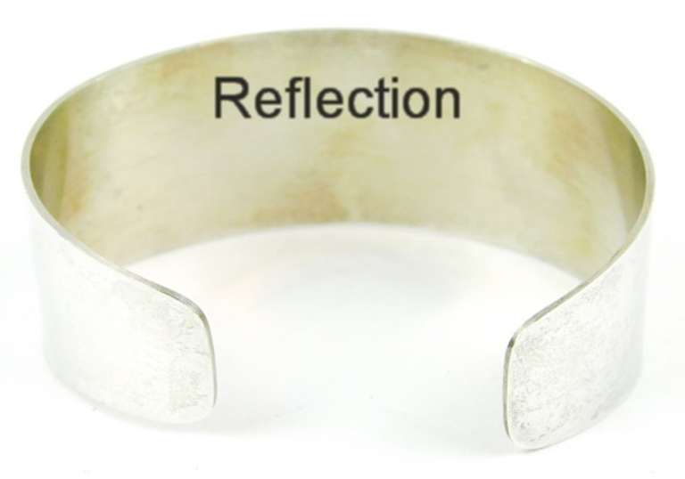 Vintage Wide Stieff Sterling Silver Cuff Bracelet