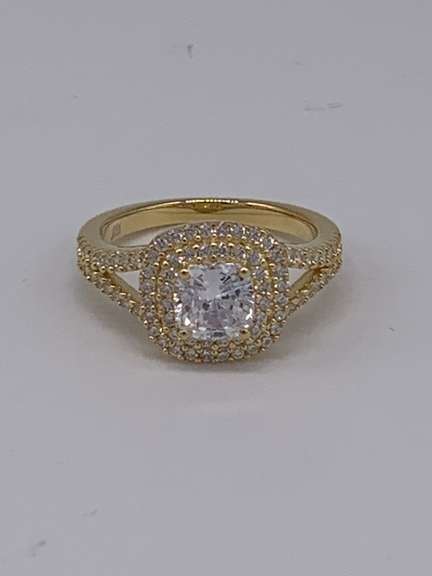 Sterling Silver/GP Gemstone Ring