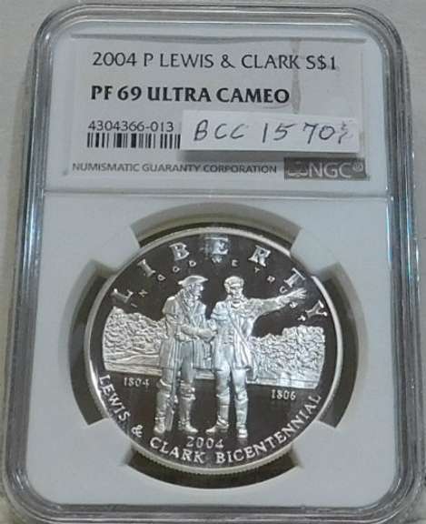 2004-P Lewis & Clark Sil PRF Dol NGC PF69UC