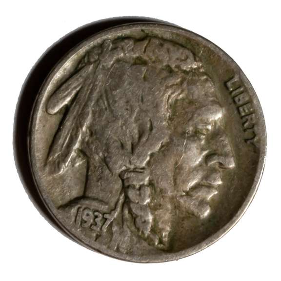 1937 D 3 Legged Buffalo Nickel