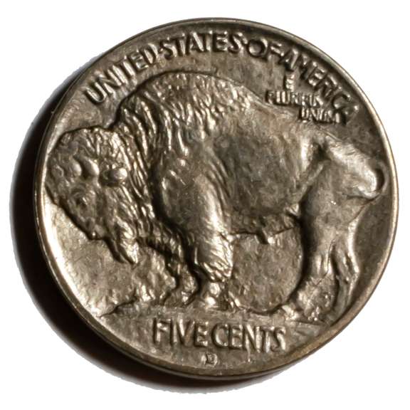 1913 D Raised Mound BU Buffalo Nickel