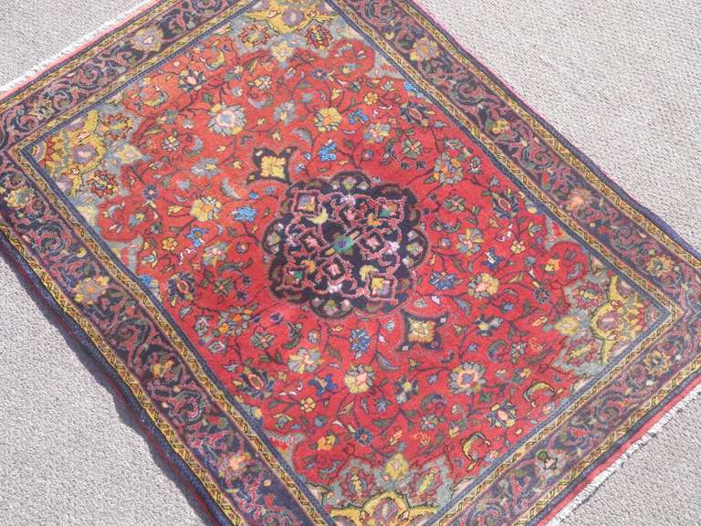 Semi Antique Persian Sarouk 3.5x4.7