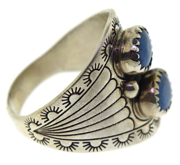 Sterling Silver Blue Agate Ring