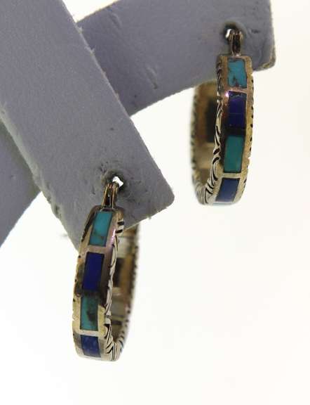 Sterling Silver Enamel Earring Hopp