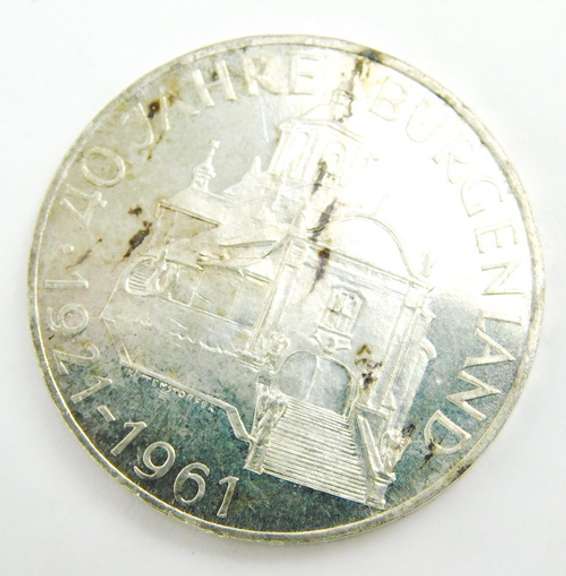 1961 Austria 25 Schilling Coin