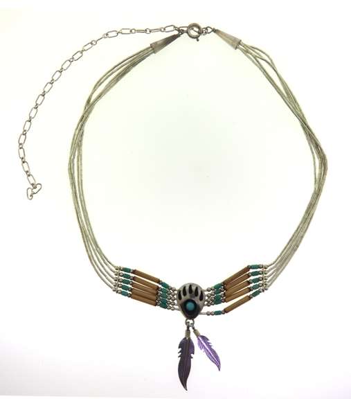Sterling Silver Native American Necklace