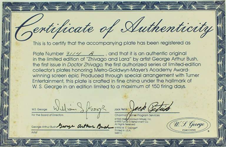 Collector's Fine China Plate