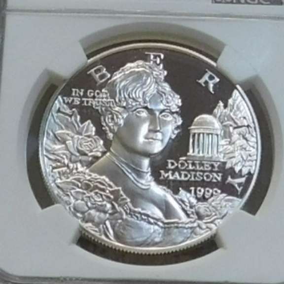 1999-P Dolly Madison Sil PRF Dol NGC PF69UC