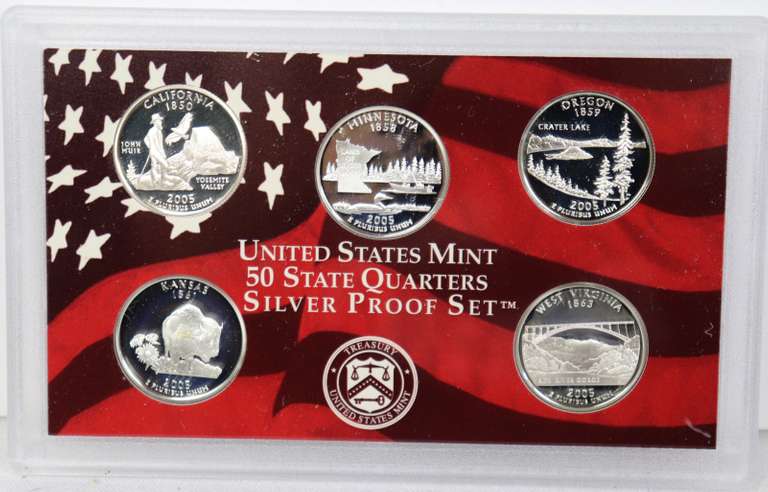 2001 & 2005 Silver US Proof Sets
