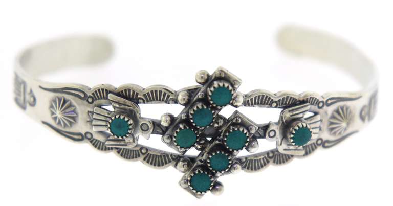 Southwest Style Turquoise Cuff Bangle