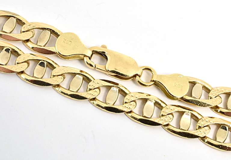 Sturdy Man's Anchor Link Bracelet