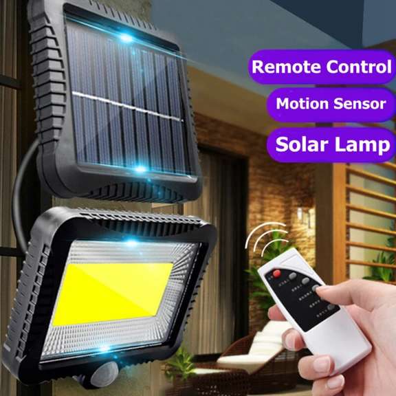 120 LED Solar Power Motion Sensor Wall Light