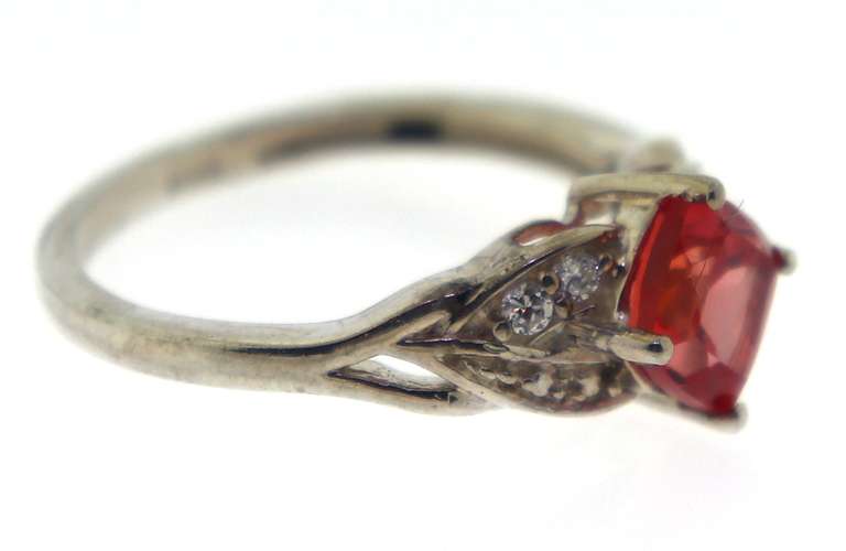 Sterling Silver Pink Sapphire Ring