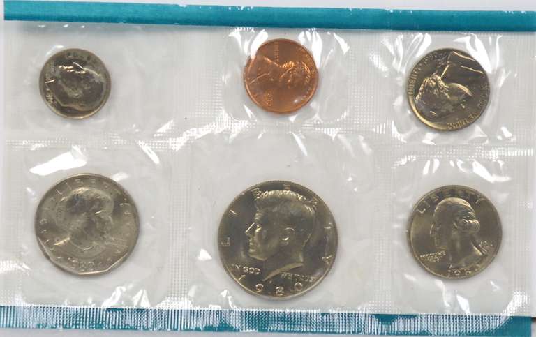 5 Each 1971 1976 &1980 US Mint Sets