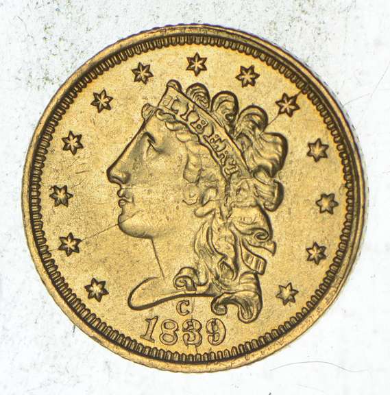 1839-C $2.50 Classic Head Gold Quarter Eagle