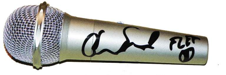 Red Hot Chili Peppers Signed Facsimile Microphone Anthony Keidis+