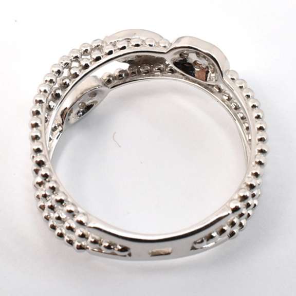 Dramatic Diamond Ring in 14K White Gold