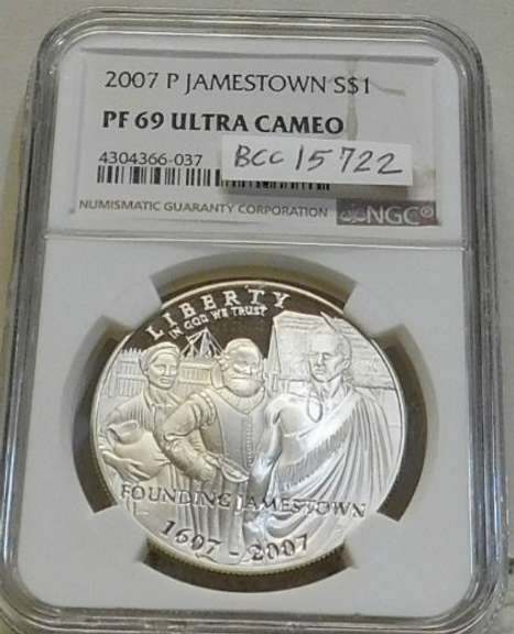 2007-P Jamestown Sil PRF Dol NGC PF69UC