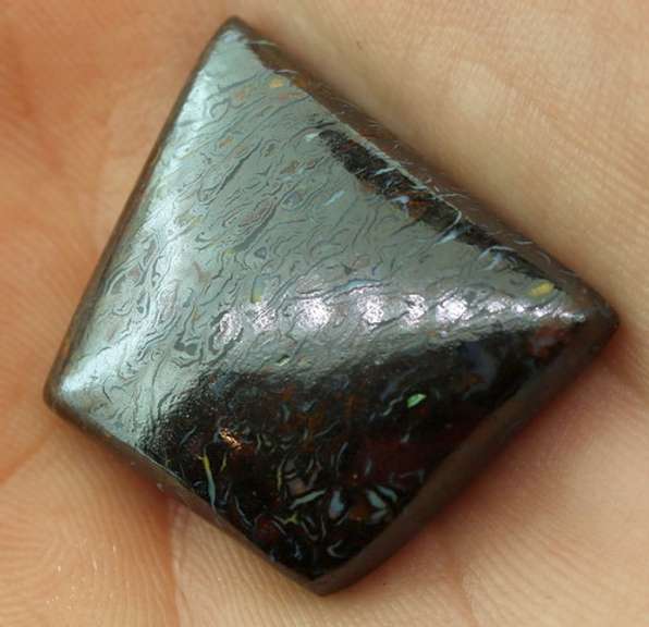Incredible 33.82ct liquid metallic luster Boulder Opal